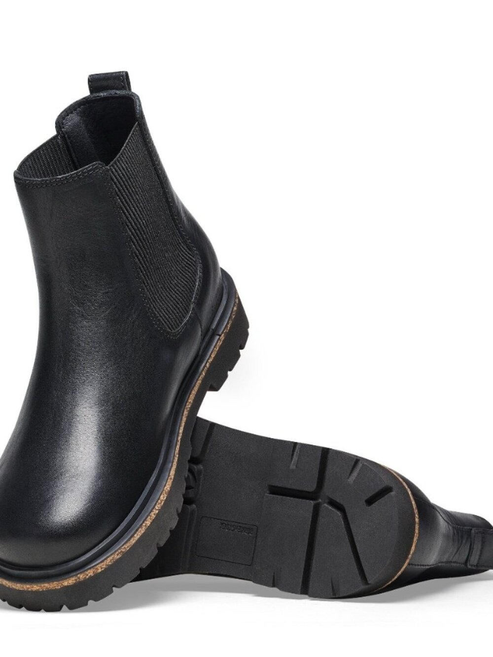 Birkenstock Highwood Slip On Women's Black Leather Chelsea Boots Size 42 NEW